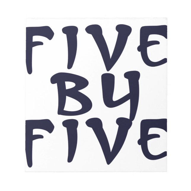 5 x 5 notepad (Front)