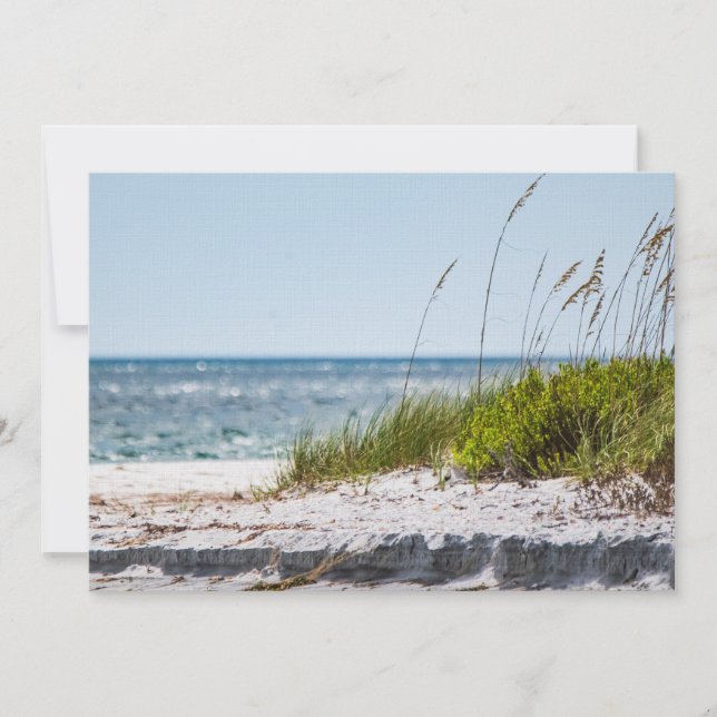 5 x 7 Beach Landscape Blank Greeting Card (Front)