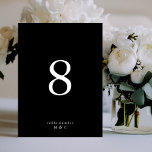 5 x 7 Black White Minimalist Modern Table Numbers<br><div class="desc">***this design is part of a matching collection*** _______________________ this design template is fully editable / customisable by you the customer - click personalise further button if you wish to move, add, delete, or make significant changes to the design _______________________ *if you have any DESIGN questions or need more designs...</div>