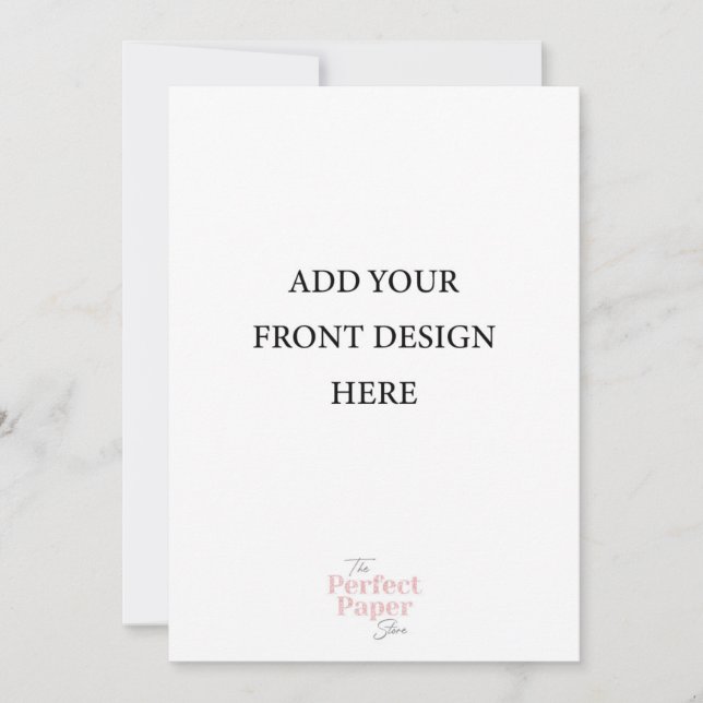 5 x 7 Double Sided Invitation Template Portrait (Front)