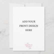 5 x 7 Double Sided Invitation Template Portrait