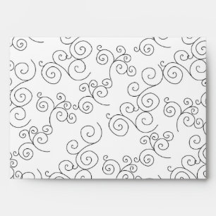 5 x 7  Envelope Option 2 Pink Flowers Brown Leaves