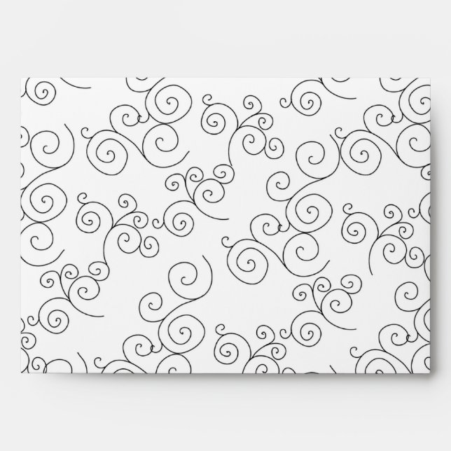 5 x 7  Envelope Option 2 Pink Flowers Brown Leaves (Front)