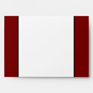 5 x 7  Envelope Option 4 Black Flowers Red leaves