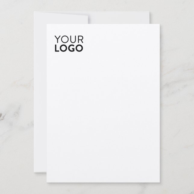 5" x 7" Flat Card - Felt Ecru (Front)