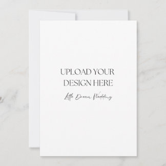 5 x 7 inch Wedding Program, Double-Sided Invitation