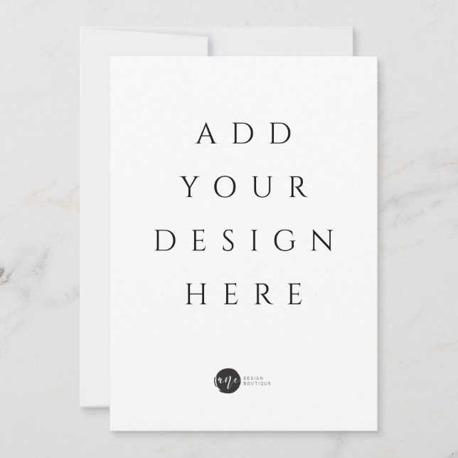 5" x 7" Invitation / Menu / Flat Card (Front)