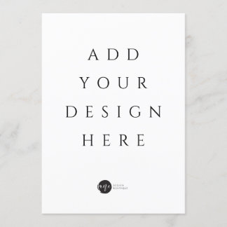 5" x 7" Invitation / Menu / Flat Card