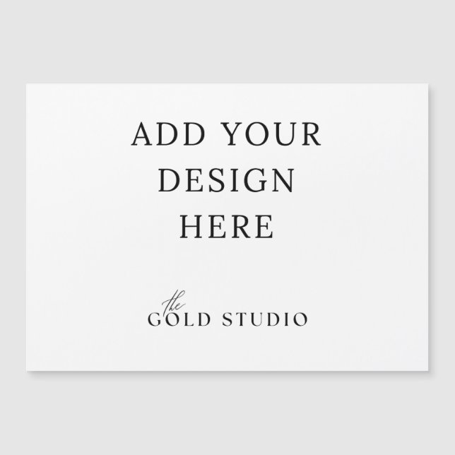 5 x 7 Magnetic Postcard Invitation Landscape Blank (Front)