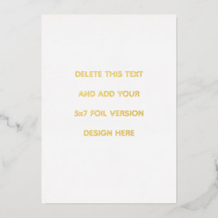 5 x 7" Portrait FOIL Card Printing Template