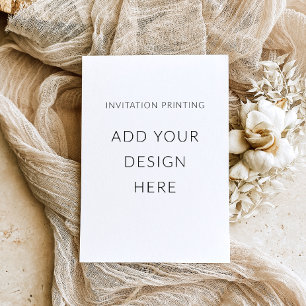 5" x 7" Portrait Invitation Printing