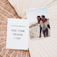 5" x 7" Portrait Photo Invitation Printing