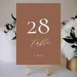 5 x 7 Terracotta Elegant Boho Gold Wedding Numbers<br><div class="desc">*NOT REAL FOIL* ***this design is part of a matching collection*** _______________________ this design template is fully editable / customisable by you the customer - click personalise further button if you wish to move, add, delete, or make significant changes to the design _______________________ *if you have any DESIGN questions or...</div>