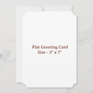 5" x 7" Ticket Flat Greeting Card