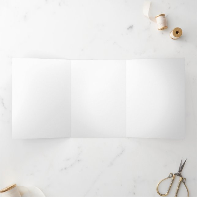 5" x 7" Trifold Letter Fold Program (Inside)