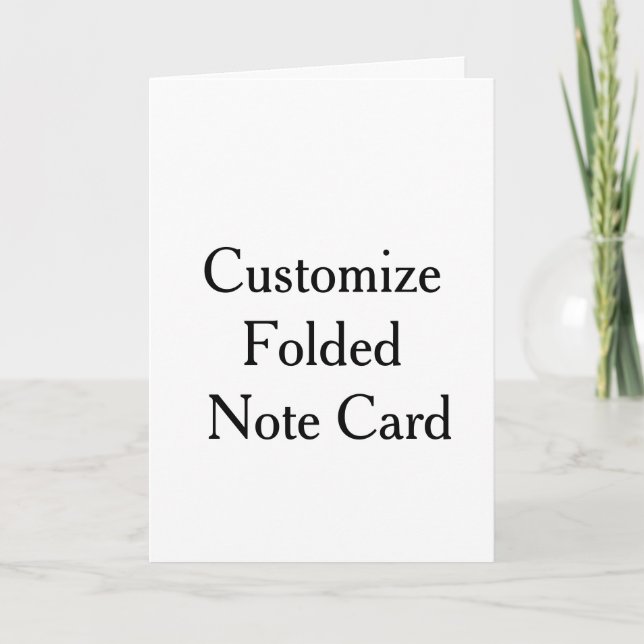 5" x 7" Vertical Folded Note Card (Front)
