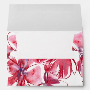 5 x 7 Vintage Floral Pattern Return Address Envelope