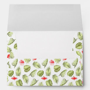 5 x 7 Vintage Floral Pattern Return Address Envelope