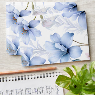 5 x 7 Vintage Floral Pattern Return Address Envelope