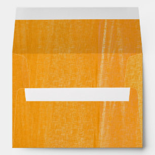 5 x 7 Vintage Orange Craft Paper Return Address Envelope