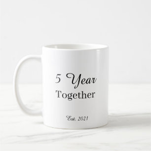 5 Year Anniversary Mug – First Wedding Anniversary