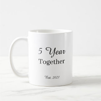 5 Year Anniversary Mug – First Wedding Anniversary
