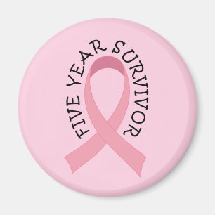 5 Year Breast Cancer Survivor Magnet
