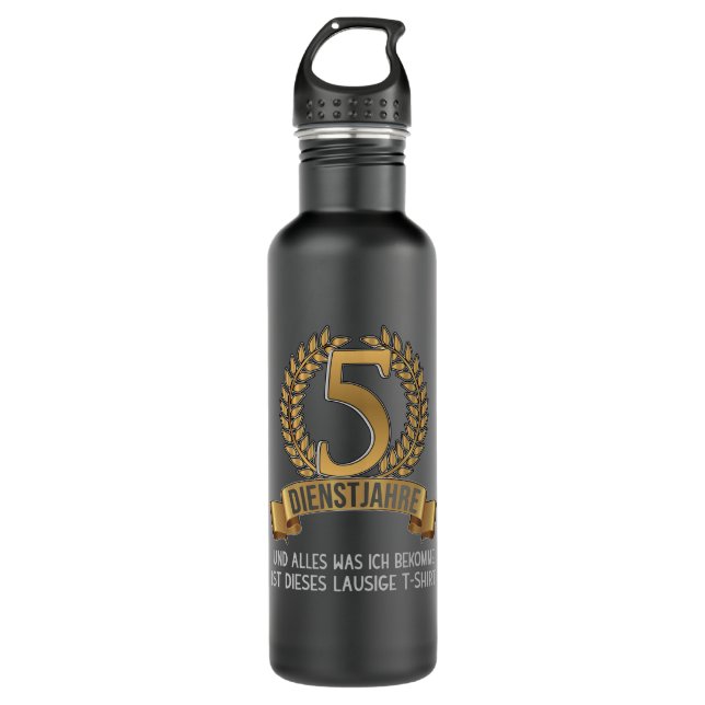 5 Year Employee Company Anniversary Company 710 Ml Water Bottle (Front)