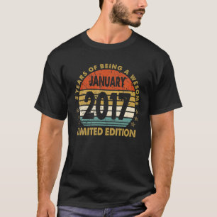 5 Year Old Gift January 2017 Limited Edition T-Shirt