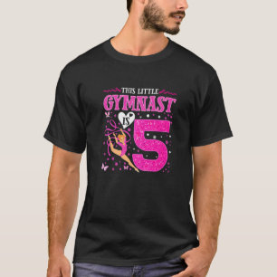 5 Year Old Gymnast 5th Birthday Tumbling Gymnastic T-Shirt