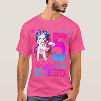 5 Year Old Unicorn Gifts For Girls 5Th Birthday Gi T-Shirt
