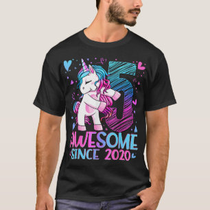 5 Year Old Unicorn Gifts For Girls 5Th Birthday T-Shirt