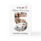 5 Year Wedding Anniversary Photo Card