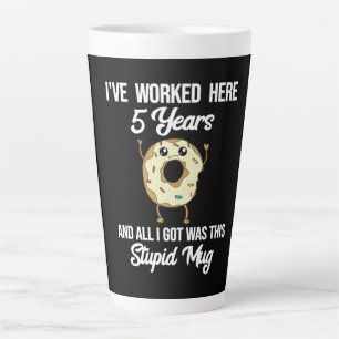 5 Year Work Anniversary Employee Appreciation Coff Latte Mug