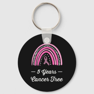 5 Years Breast Cancer Free Survivor Key Ring