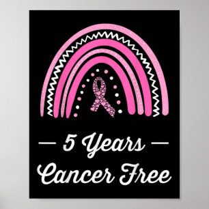 5 Years Breast Cancer Free Survivor Poster