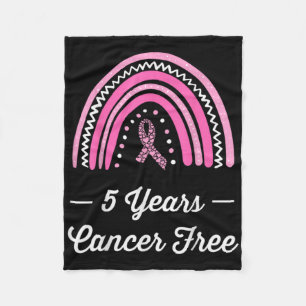 5 Years Breast Cancer Survivor Fleece Blanket