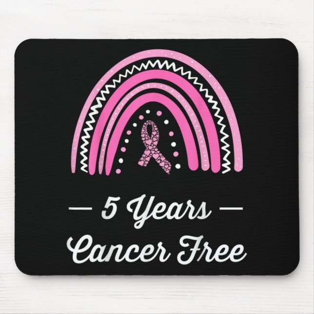 5 Years Breast Cancer Survivor  Mouse Mat (Front)
