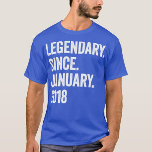 5 Years Legendary Since January 2018 5th Birthday1 T-Shirt