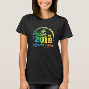 5 years of being awesome Made In 2018 Birthday 5 Y T-Shirt