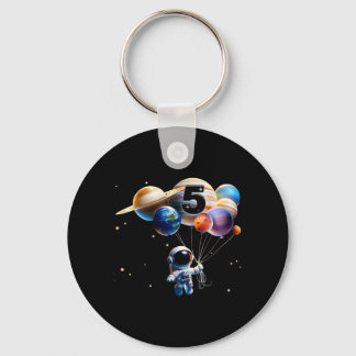 5 Years Old Birthday Boy Gifts Astronaut Planet Key Ring