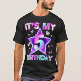5 Years Old Birthday Kpop Toddler 5Th Birthday T-Shirt