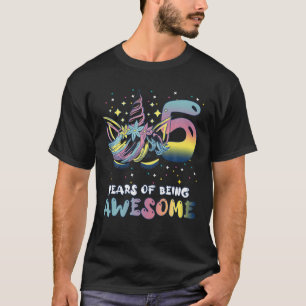 5 Years Old Girl Cute Unicorn 5Th Birthday Party T-Shirt