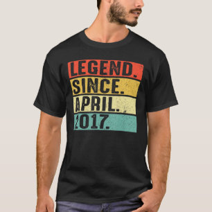 5 Years Old Legend Since April 2017 5th Birthday T-Shirt