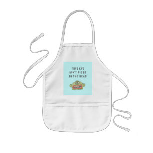 5A 'AIN'T RIGHT' KID'S APRON IN BLUE