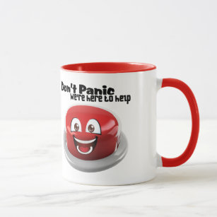 #5Don't Panic Ringer Mug