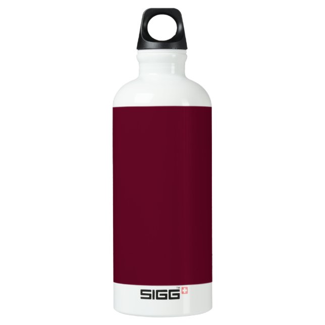 #5F021F Hex Code Web Colour Dark Red Burgundy Water Bottle (Front)