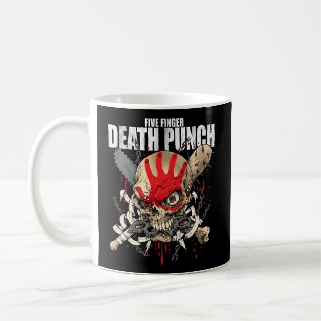 5Fdp Warhead Skull Front Back Print Coffee Mug (Left)