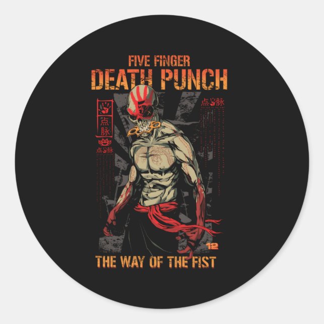 5Fdp Way Of The Fist Classic Round Sticker (Front)