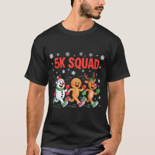 5k Squad Shirt Funny Christmas Running Team 